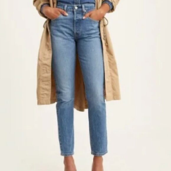 Levi's Premium 501 Skinny Jeans in Jive Ship - Medium Wash - Picture 1 of 2